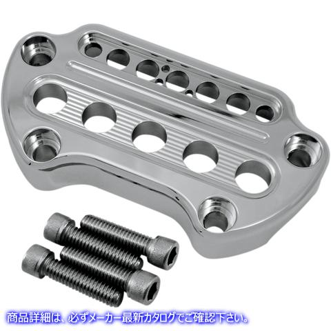 取寄せ インジケータライトハンドルバークランプ ジョーカーマシーン Indicator Light Handlebar Clamp - Instrument Cutout - Chrome 10-306C 06030396