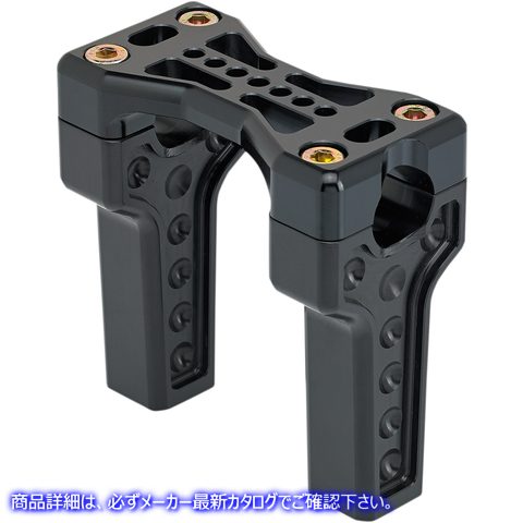 取寄せ ブリッジハンドルバーライザーキット ジョーカーマシーン Bridge Handlebar Riser Kit - Straight - Black 03-864-1B 06030789