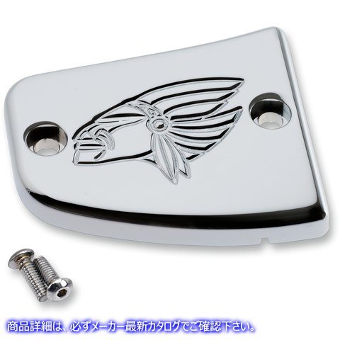 取寄せ 15-18インディアンスカウト用のフロントブレーキマスターシリンダーカバー ジョーカーマシーン Master Cylinder Cover - Warrior - Chrome 30-382-3 06101971
