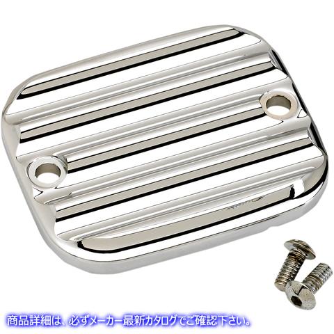 取寄せ フロントブレーキマスターシリンダーカバー - フィン ジョーカーマシーン Master Cylinder Cover - Brake - Front - Finned - Chrome 951019-3 06110135