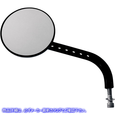 取寄せ ViewTech 7ビレットミラー ジョーカーマシーン Mirror - ViewTech 7 - Side View - Standard - Black - Left 03-016L 06400300