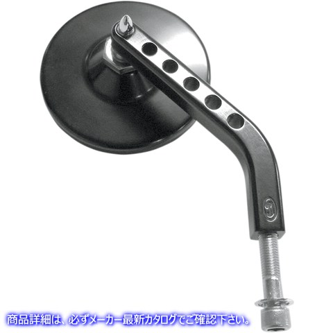 取寄せ ViewTech 7ビレットミラー ジョーカーマシーン Mirror - ViewTech 7 - Side View - Stock - Black - Right 03-018R 06400305