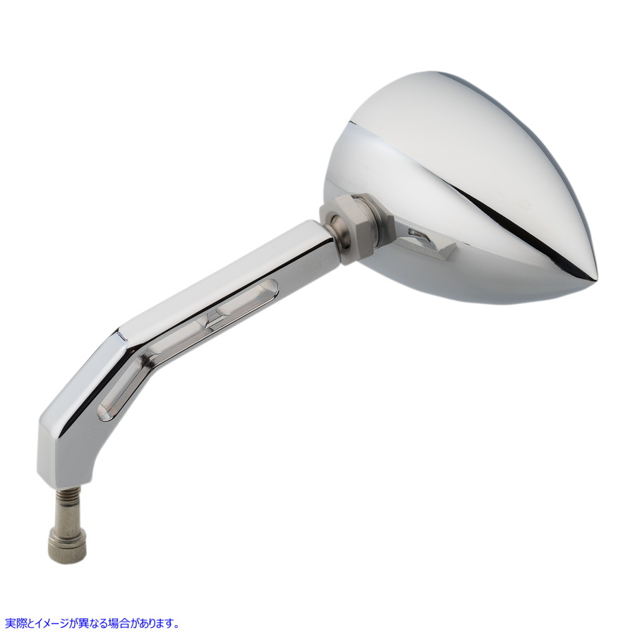 取寄せ ViewTech vビレットミラー ジョーカーマシーン Mirror - ViewTech 5 - Side View - Teardrop - Chrome 03-011 06401379