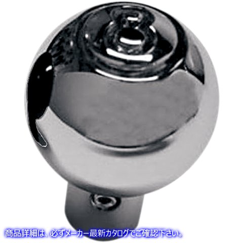 取寄せ ビレットチョークケーブルノブ - 8ボール ジョーカーマシーン Choke Knob - Eight Ball - Chrome 02-58 06570010