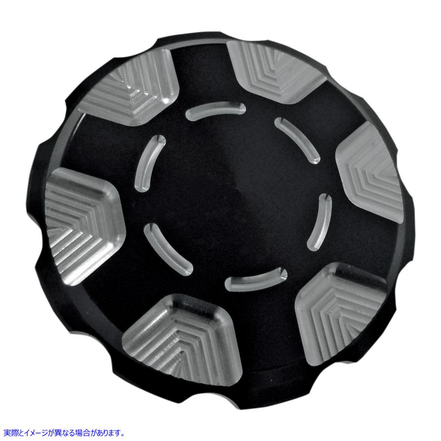 取寄せ ガスキャップ - テクノ ジョーカーマシーン Gas Cap - Techno - Black - Harley-Davidson 10-443B 07030354