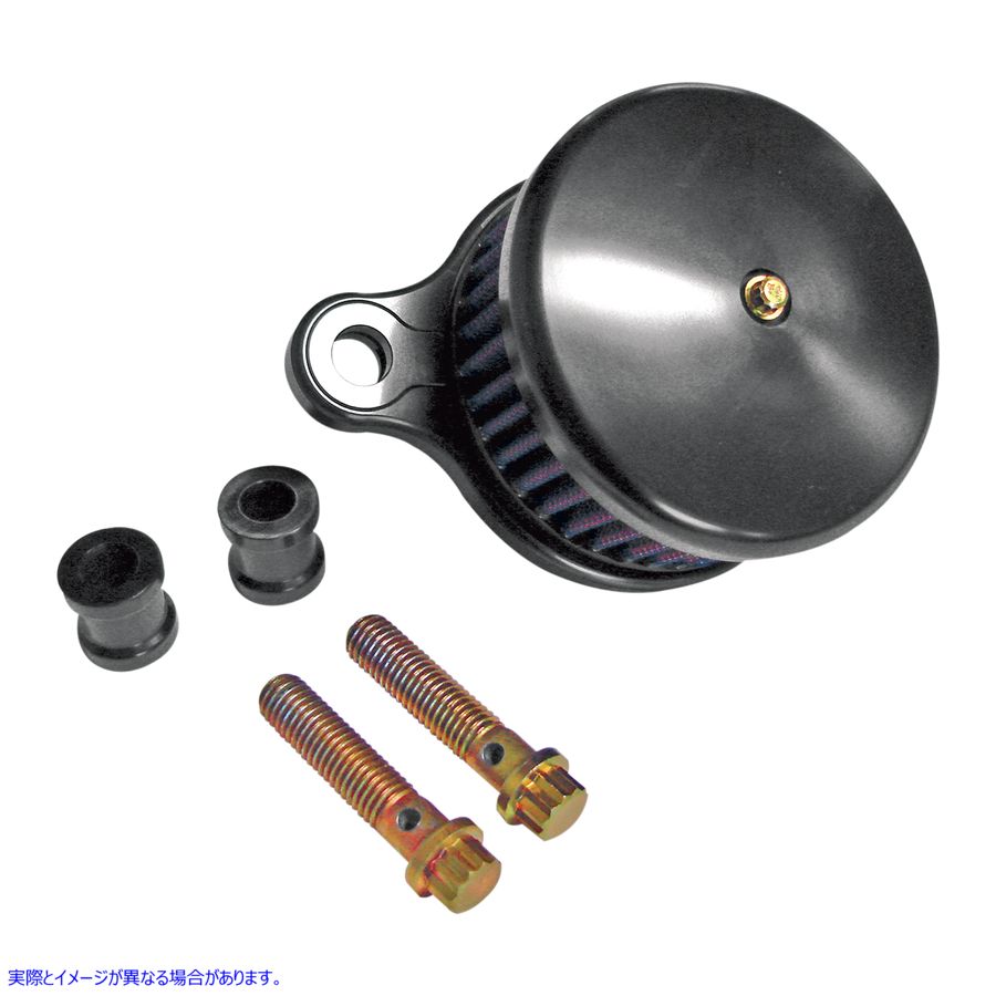 取寄せ 高性能エアクリーナーアセンブリ ジョーカーマシーン High-Performance Air Cleaner Assembly Kit - Smooth Black 10-201B 10100695