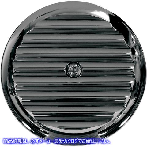 取寄せ ビレットエアクリーナーインサート ジョーカーマシーン Billet Air Cleaner Insert - Finned - Chrome 02-21FN 10150110