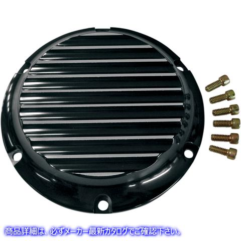 取寄せ ビレットダービーカバー ジョーカーマシーン Derby Cover - Black/Silver - Finned - '04-'22 XL 10-690B 11070167