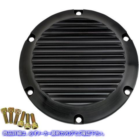 取寄せ ビレットダービーカバー ジョーカーマシーン Derby Cover - Black - Finned - XL 10-690-1 11070574