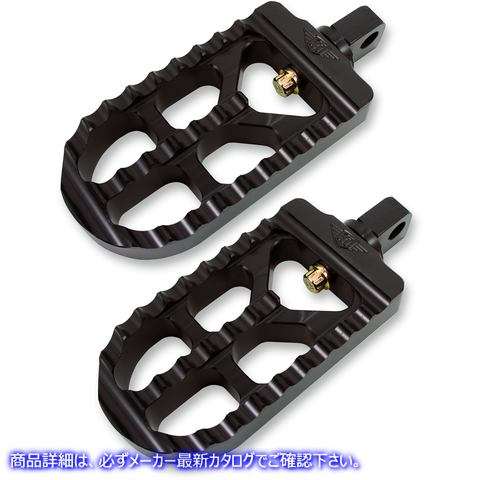 取寄せ アジャスタブル鋸歯状のビレットフットペグ ジョーカーマシーン Adjustable Serrated Long Footpegs - Black 08-56-1 16200706