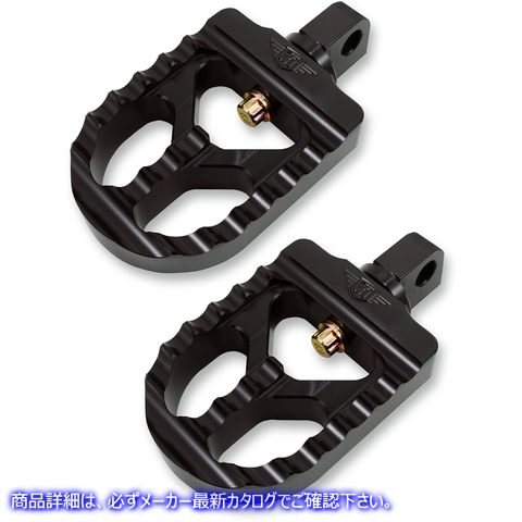 取寄せ アジャスタブル鋸歯状のビレットフットペグ ジョーカーマシーン Adjustable Serrated Short Footpegs - Black 08-57-1 16200708