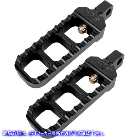 取寄せ アジャスタブル鋸歯状のビレットフットペグ ジョーカーマシーン Adjustable Serrated Footpegs - Black 08-61-1B 16201148