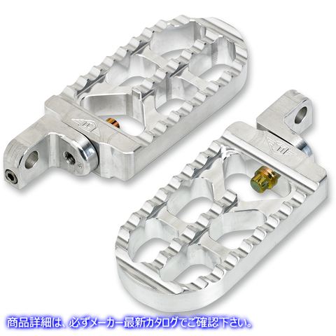 取寄せ アジャスタブル鋸歯状のビレットフットペグ ジョーカーマシーン Adjustable Serrated Long Footpegs - Raw - XL 08-56-3 16201264