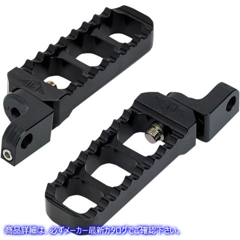 取寄せ アジャスタブル鋸歯状のビレットフットペグ ジョーカーマシーン Adjustable Serrated Long Footpegs - Black - XL 08-61-3B 16201618