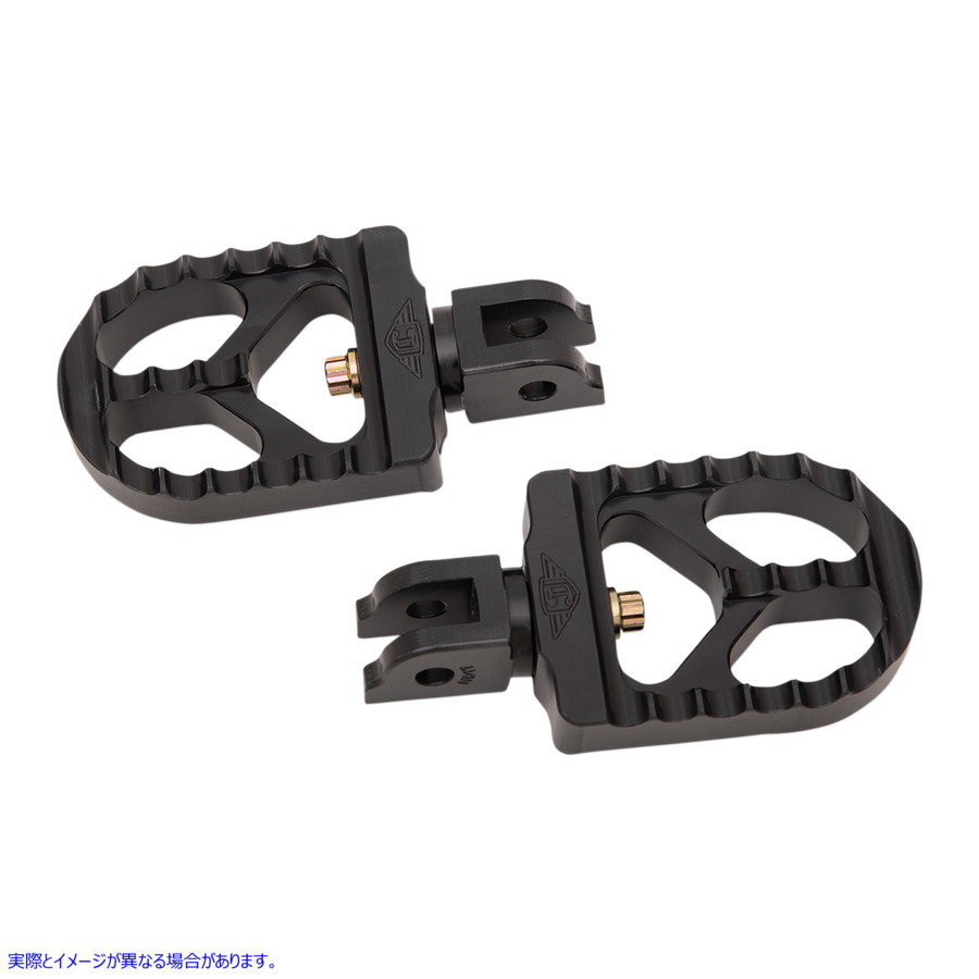 取寄せ 鋸歯状の足ペグ ジョーカーマシーン Serrated Footpegs - Black - Short 08-57-6B 16201904