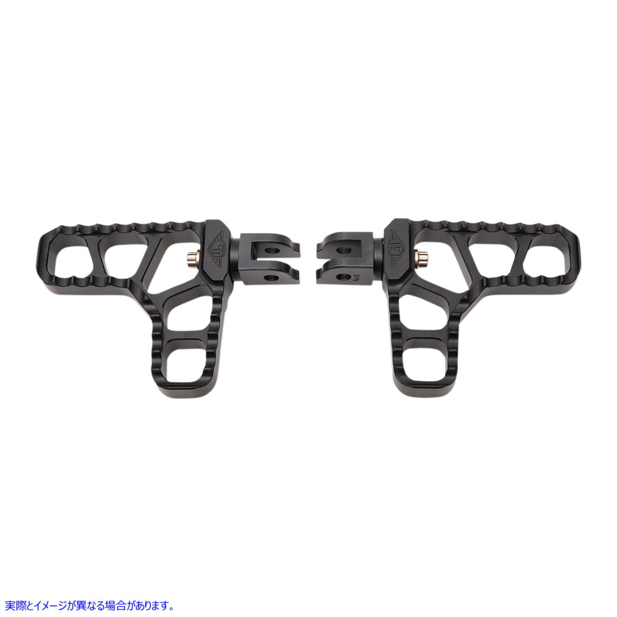 取寄せ 鋸歯状の足ペグ ジョーカーマシーン Serrated Heel Pegs - Black - Harley-Davidson 08-62-6B 16201912