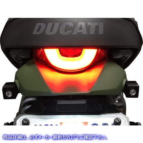 取寄せ シングルラットアイLEDターンシグナル ジョーカーマシーン Side-mount LED Turn Signals - Black/Amber 05-206-AB 20201422