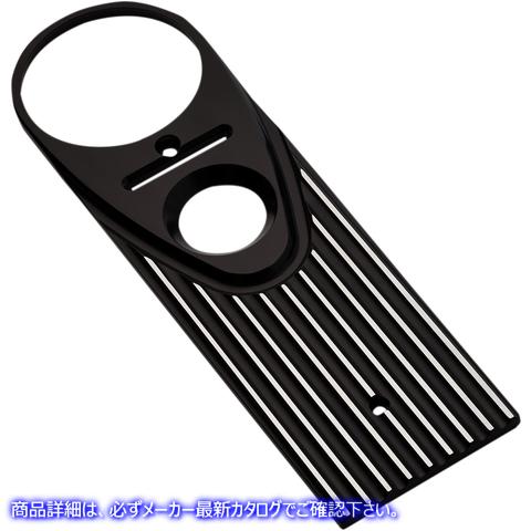 取寄せ フルレングススタイルのキングダッシュカバー ジョーカーマシーン Road King Dash Panel - Finned - Black Anodized/Silver 04-20-2 22010198