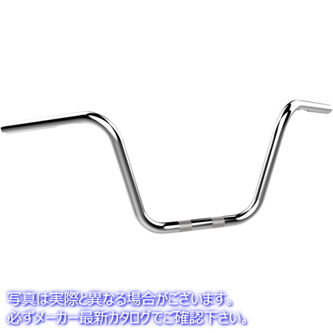 取寄せ 1 ハンドルバー - 類人猿ハンガー/ミニ クロームワークス Handlebar - Ape Hanger - 10 - Chrome 300049 06013247