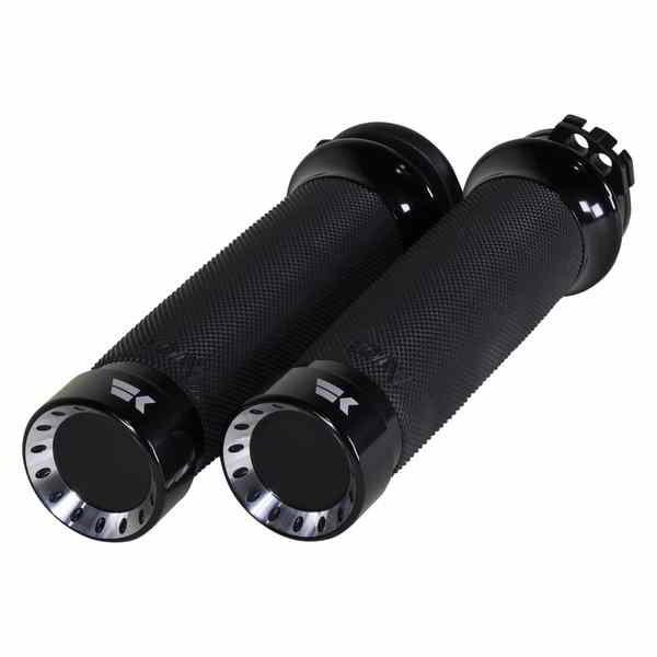 取寄せ タービングリップ クロームワークス Grips - Turbine - Custom Contour - Cable - Black 500220 06302841