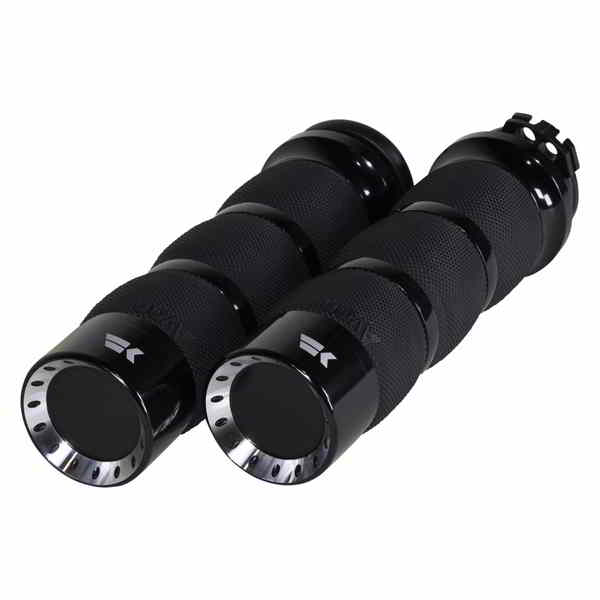 取寄せ タービングリップ クロームワークス Grips - Turbine - Air Cushion - Cable - Black 500230 06302842