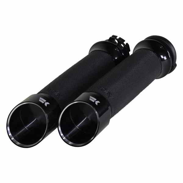取寄せ エッジグリップ クロームワークス Grips - Edge - Custom Contour - Cable - Black 500240 06302843