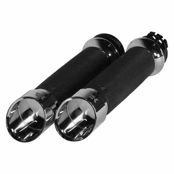 取寄せ エッジグリップ クロームワークス Grips - Edge - Custom Contour - Cable - Chrome 500260 06302845