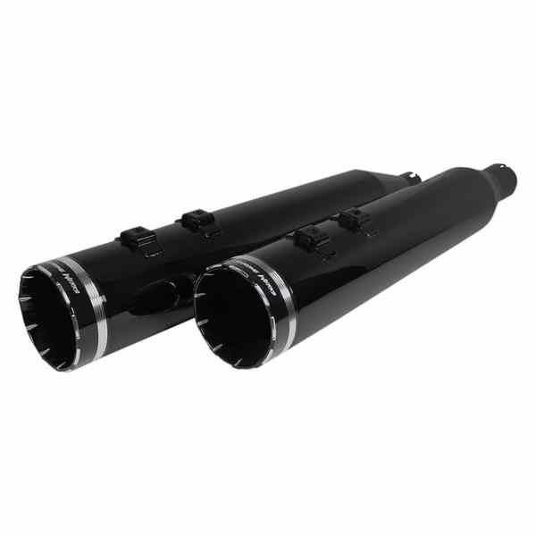 取寄せ HP-PLUS 4.5 HP-PLUSスリップオンマフラー クロームワークス 4-1/2 HP-PlusR Slip-On Mufflers - Obsidian Tracer 202640 18011481