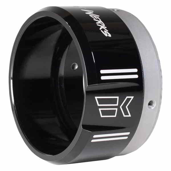 取寄せ 4.5 交換用のヒント クロームワークス 4-1/2 Klassic Tip - Right - Black Powdercoat 200659P 18611453