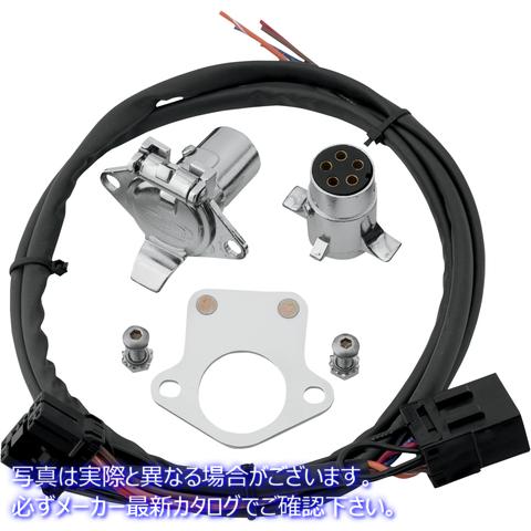 取寄せ HDツーリングモデル用の5線ハーネスをプラグアンドプレイします クロームワークス 5-Pin Hitch Receptacle 720585 39020069