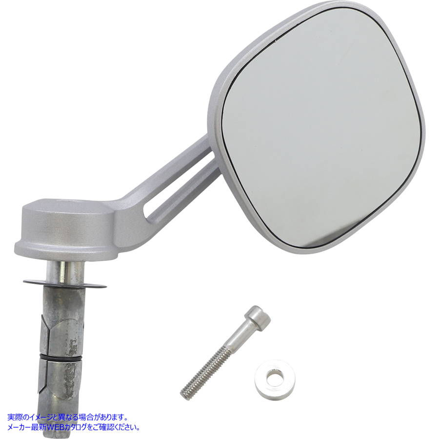 取寄せ バーエンドミラー クリヤキン Mirror - Dillinger - Side View - Square - Chrome KUR6618 06401526