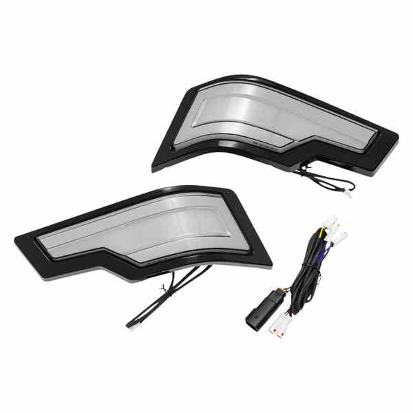 取寄せ トレーサー ツアーパック ライト クリヤキン Tour-Pak Lights - Black - Smoke Lens KUR2955 20403002