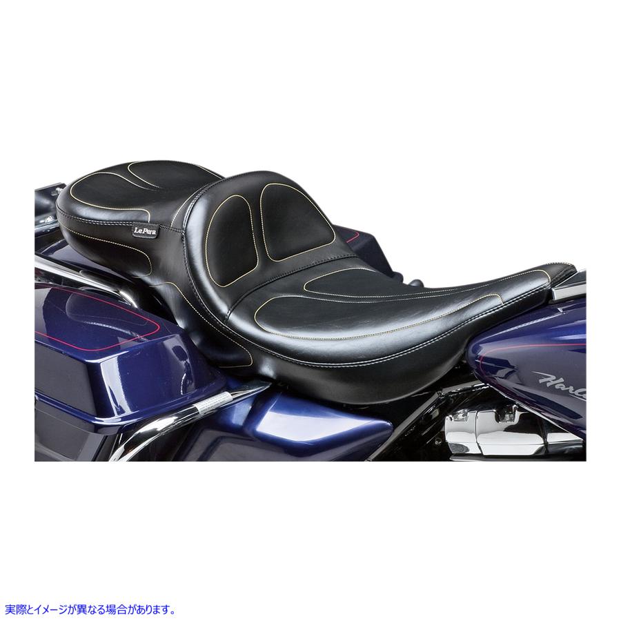 取寄せ マーベリック・パパの長い足の座席 ラペラ Maverick Daddy Long Legs Seat - Black - Stitched - FLT '02-'07 LH-957DL 08010499