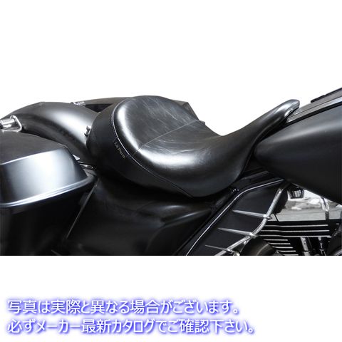 取寄せ フロントソロシートのアビエーター ラペラ Aviator Up Front Solo Seat - Smooth - Black - FL '08-'24 LKU-017 08011015