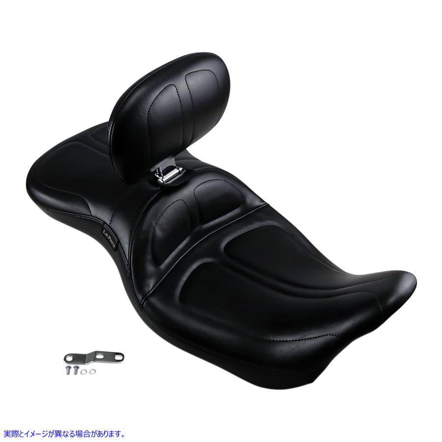 取寄せ マーベリック2アップシート ラペラ Maverick Seat - With Backrest - Stitched - Black - FL '08-'23 LK-957BR 08011143