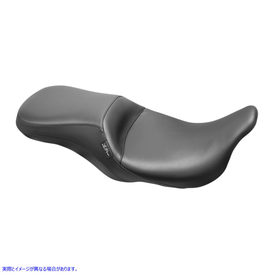 取寄せ バックレストを備えた追放された2アップシート ラペラ Outcast Seat - 2-Up - Without Backrest - Smooth - Black - FL '08-'23 LK-997 08011228