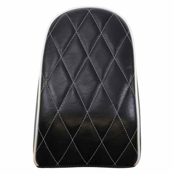 取寄せ Bare Bones シリーズ ピリオンパッド - ホワイトパイピング ラペラ Bare Bones Pillion Pad - Diamond - Black w/ White Stitch - FLFB/S '18-'23 LYO-007PDMWTP 08021488