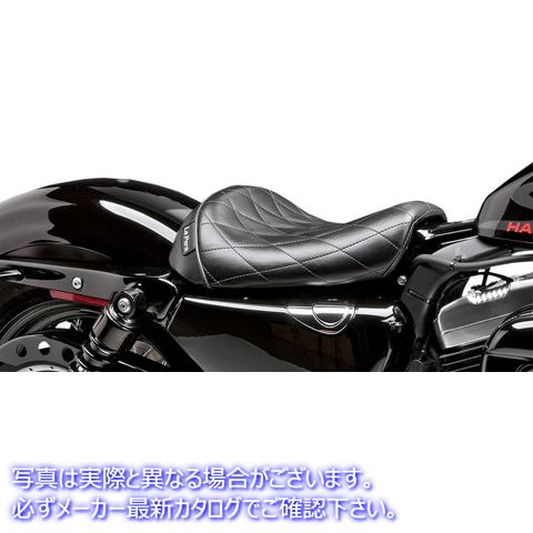 取寄せ ベアボーンソロシート ラペラ Bare Bones Solo Seat - Diamond Stitch - Black - XL '04-'22 LK-006DM 08040654