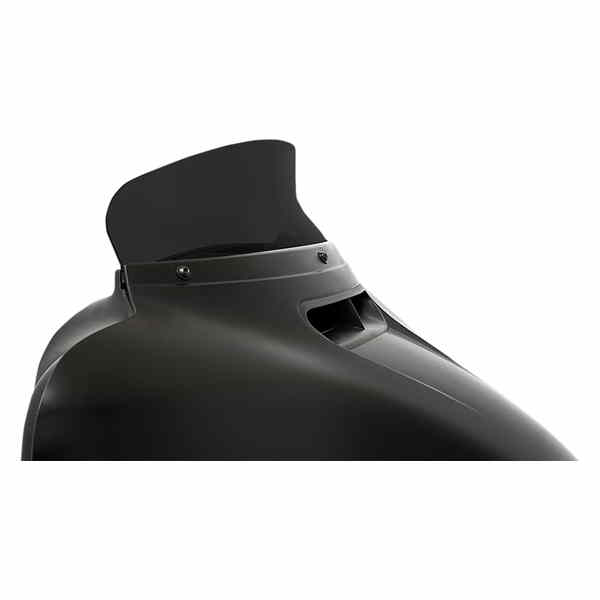 取寄せ OEMフェアリング用のネタバレフロントガラス メンフィスシェード Spoiler Windshield - 4-1/2 - Dark Black Smoke - '14-'22 FLH MEP84610 23100661