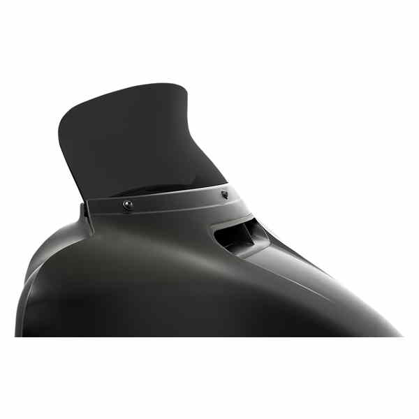 取寄せ OEMフェアリング用のネタバレフロントガラス メンフィスシェード Spoiler Windshield - 6-1/2 - Dark Black Smoke - '14-'22 FLH MEP84710 23100662