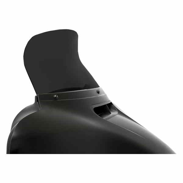 取寄せ OEMフェアリング用のネタバレフロントガラス メンフィスシェード Spoiler Windshield - 8-1/2 - Dark Black Smoke - '14-'22 FLH MEP84810 23100663