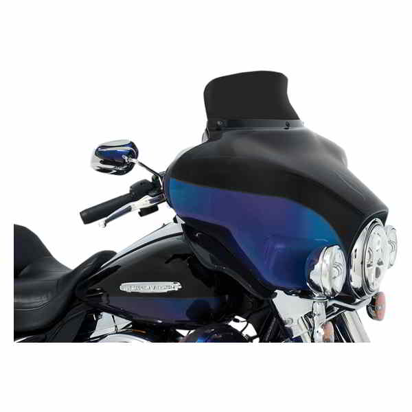 取寄せ OEMフェアリング用のネタバレフロントガラス メンフィスシェード Spoiler Windshield - 5 - Dark Black Smoke - '96-'13 FLH MEP84310 23100664
