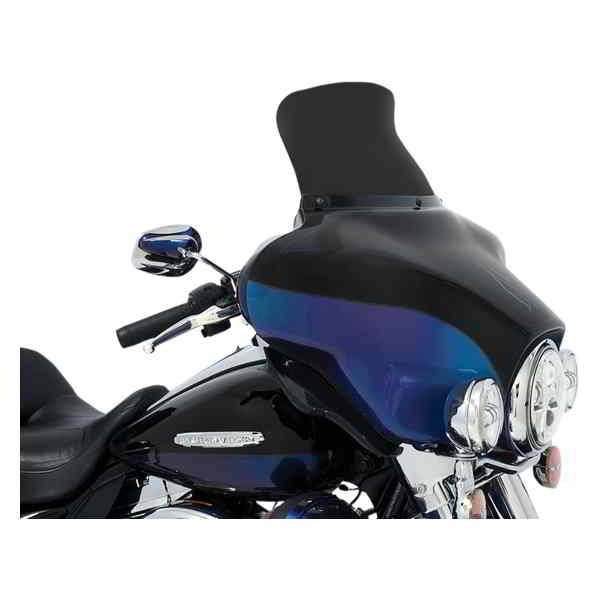 取寄せ OEMフェアリング用のネタバレフロントガラス メンフィスシェード Spoiler Windshield - 9 - Dark Black Smoke - '96-'13 FLH MEP84510 23100666