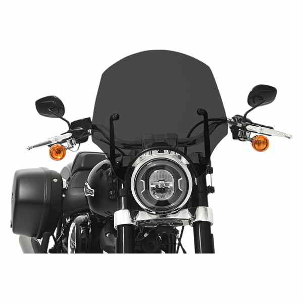 取寄せ エルパソ スポーツシールド ? 9 メンフィスシェード El Paso Windshield - 15 - 9 Headlight Cutout - Dark Black Smoke MEP5265 23110077