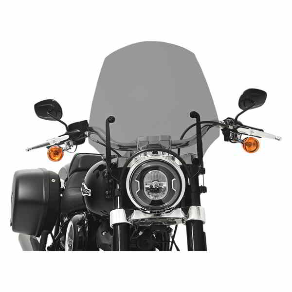 取寄せ エルパソ スポーツシールド ? 9 メンフィスシェード El Paso Windshield - 17 - 9 Headlight Cutout - Black Smoke MEP5273 23110080