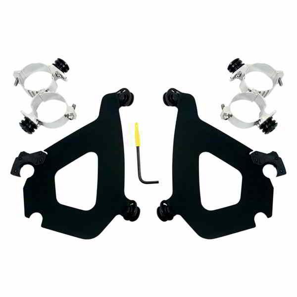 取寄せ メンフィスはバレットフェアリングをシェーディングします メンフィスシェード Bullet Mounting Kit - Black MEB1982 23200107