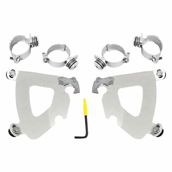 取寄せ メンフィスシェードガントレットフェアリング メンフィスシェード Gauntlet Mounting Kit - Polished - FXD MEK1993 23200118