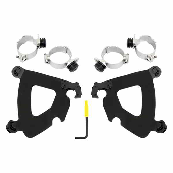 取寄せ メンフィスシェードガントレットフェアリング メンフィスシェード Gauntlet Mounting Kit - Black - FXD MEB1993 23200119