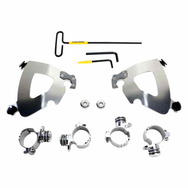 取寄せ メンフィスシェードガントレットフェアリング メンフィスシェード Gauntlet Mounting Kit - Polished - XL1200 MEK2006 23200148