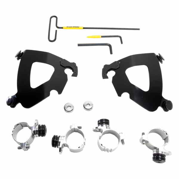 取寄せ メンフィスシェードガントレットフェアリング メンフィスシェード Gauntlet Mounting Kit - Black - XL1200 MEB2006 23200150